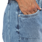 Jean barrel en denim claro - Ref:10928