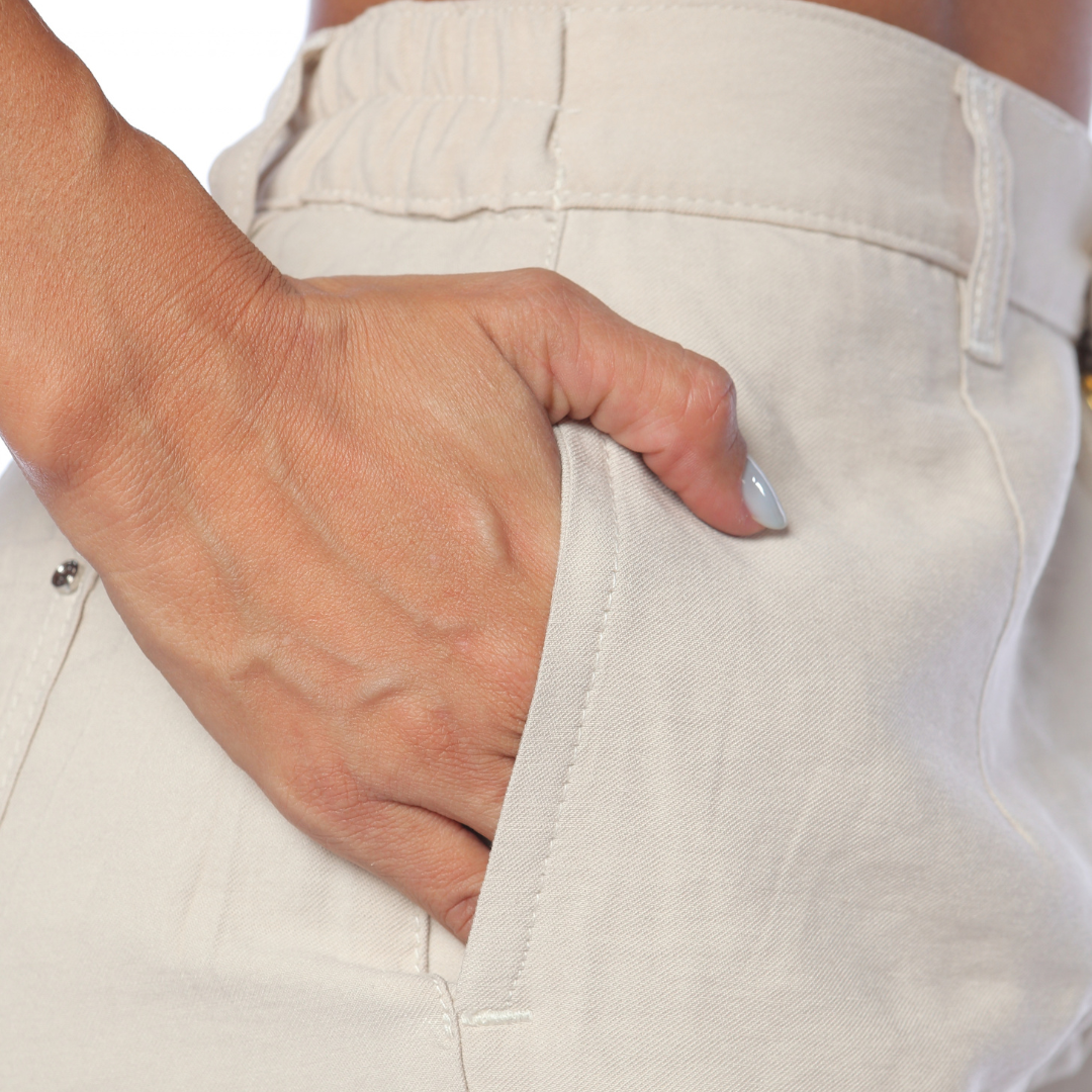 Pantalón jogger beige- Ref:10972