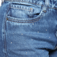 Jean mom flare con apliques - Ref:10797