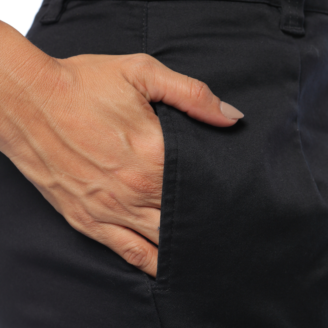 Slouchy en drill negro - Ref:10935