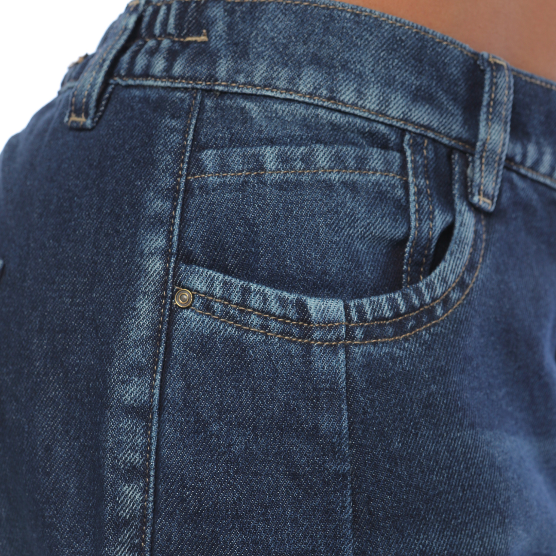 Bermuda larga en denim - Ref:10952