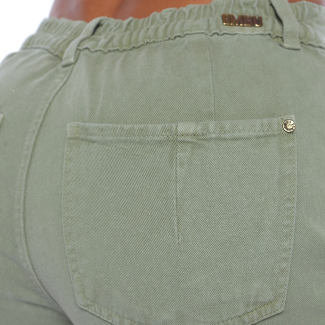 Pantalón culotte verde - Ref:10984