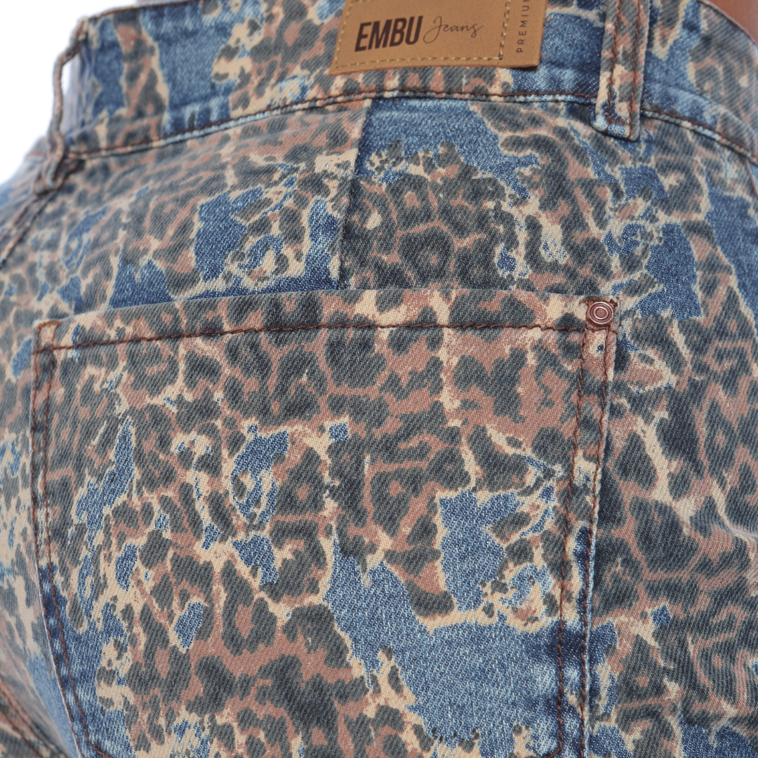 Wide leg estampado animal print - Ref:11018