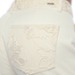 Mom fit bordado marfil - Ref:10924