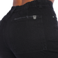 Bermuda negra con apliques - Ref:10809