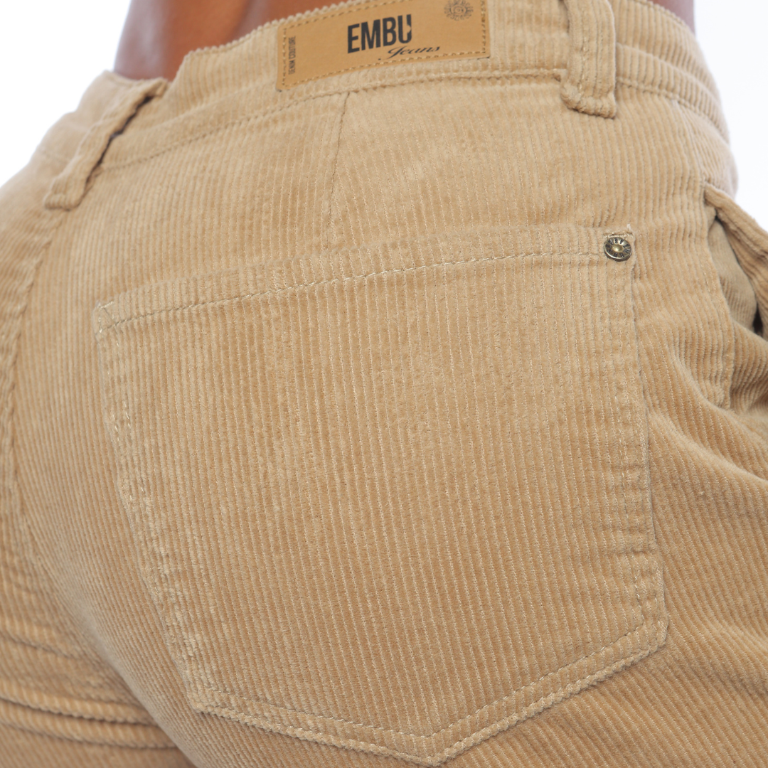 Slouchy en corduroy beige - Ref:10923