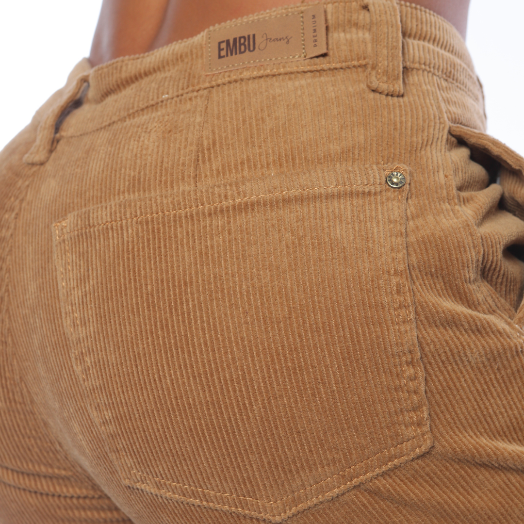 Slouchy en corduroy beige - Ref:10923