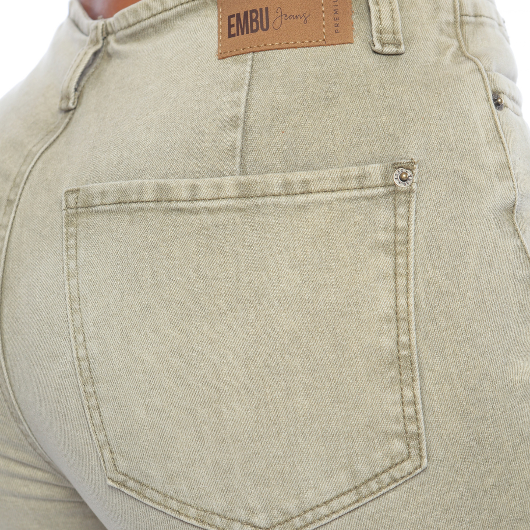 Pantalón wide leg verde - Ref:11021