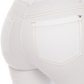 Pantalón drill blanco con broches en bota - 10349